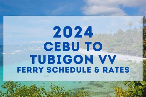 starcraft cebu to tubigon|2024 Cebu to Tubigon Ferry Schedule and Fare Guide (Lite .